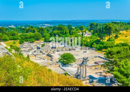 Parc archéologique de Glanum près de Saint Remy de Provence en France Banque D'Images