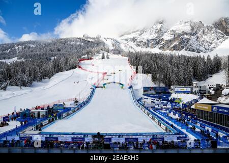 2/9/2021 - l'attente est plus de femmes SG est prêt à commencer à Cortina d'Ampezzo lors des Championnats du monde de SKI alpin 2021 FIS - Super géant - hommes, course de ski alpin à Cortina (BL), Italie, février 09 2021 (photo par IPA/Sipa USA) Banque D'Images