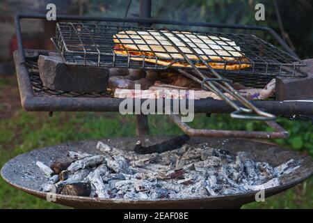 Braai sud-africain traditionnel 6315 Banque D'Images