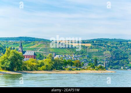 Ville de Saint Goar Oberwesel en Allemagne Banque D'Images