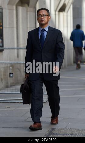 L'officier népalais de l'armée, le colonel Kumar Lama, 47 ans, de St Peters Road, St Leonards-on-Sea, East Sussex, arrive au Old Bailey, à Londres, où il est accusé d'infliger de graves douleurs ou souffrances lorsqu'il agissait à titre officiel. Date de la photo: Lundi 6 juin 2016. Banque D'Images