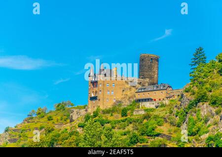 Burg Katz à St. Goarshausen en Allemagne Banque D'Images