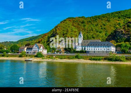 Monastère à Bornhofen en Allemagne Banque D'Images