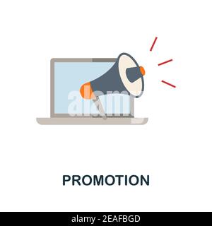 Icône de promotion. Élément simple de couleur de la collection de fidélisation de la clientèle. Icône de promotion créative pour la conception Web, les modèles, les infographies et bien plus encore Illustration de Vecteur