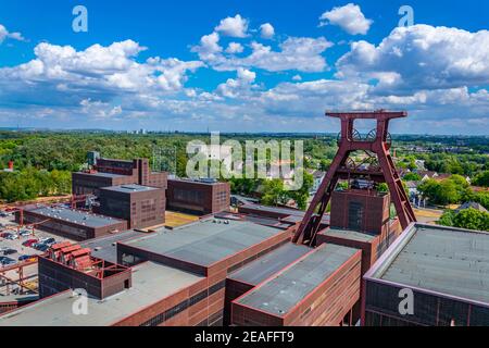 Vue aérienne du complexe industriel de Zollverein à Essen, Allemagne Banque D'Images