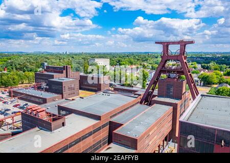 Vue aérienne du complexe industriel de Zollverein à Essen, Allemagne Banque D'Images