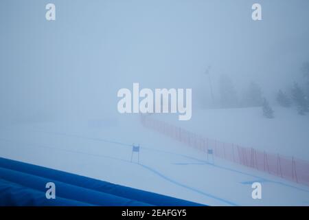 Vertigine, Cortina (BL), Italie, 09 févr. 2021, 2021 FIS CHAMPIONNATS DU MONDE DE SKI ALPIN, SG FEMMES Cortina d'Ampezzo, Vénétie, Italie 2021-02-09 - Mardi exposition d'images: Course annulée - pendant 2021 FIS Championnats du monde DE SKI alpin - Super géant - femmes, course de ski alpin - photo Sergio Bisi / LM Banque D'Images