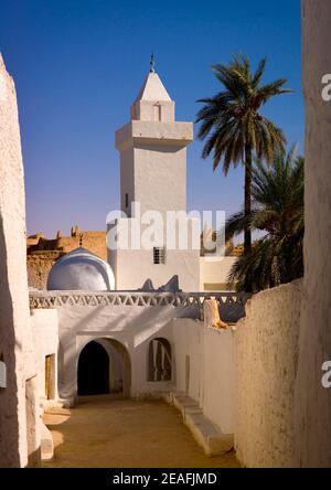 Mosquée Osman dans la rue jarasan, Tripolitaine, Ghadames, Libye Banque D'Images