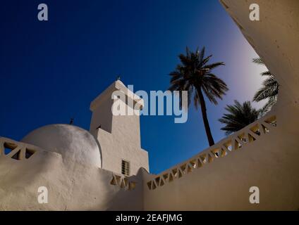 Mosquée Osman dans la rue jarasan, Tripolitaine, Ghadames, Libye Banque D'Images