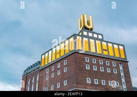 Vue sur la Tour U de Dortmund, Allemagne Banque D'Images