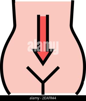 illustration vectorielle de l'icône de couleur du système de digestion Illustration de Vecteur
