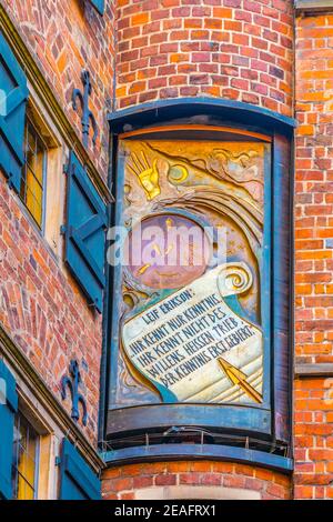 La Maison Glockenspiel à Brême, Allemagne. Banque D'Images