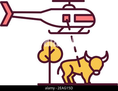 Recherche à partir de l'icône de couleur RVB du véhicule Illustration de Vecteur