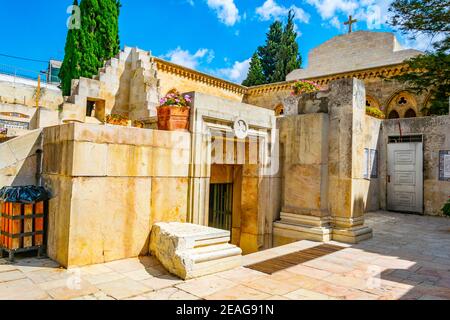 église de pater noster à Jérusalem, Israël Banque D'Images