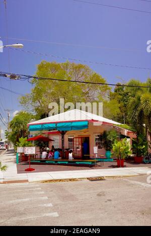 Extérieur du restaurant 'Bien', cuisine latine et des Caraïbes. Situé au 1000, rue Eaton, Key West, FL 33040. Banque D'Images