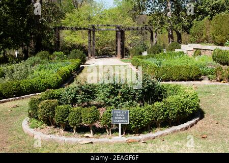 Callanwolde Fine Arts Center, Gardens, Atlanta, Géorgie. Conçu par la société Frederick Law Olmstead. Banque D'Images