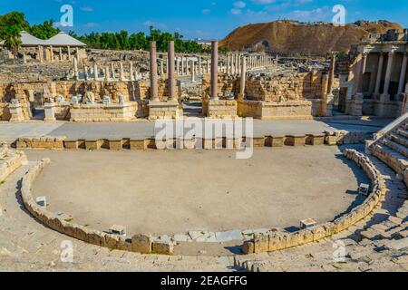 Théâtre romain à Beit Shean en Israël Banque D'Images