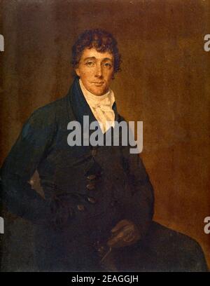 Francis Scott Key (1779 – 1843) American mieux connu pour avoir écrit les paroles de l'hymne national américain 'The Star-Spanled Banner'. Banque D'Images