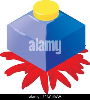 Homme parfum icône. Illustration isométrique de l'icône de vecteur de parfum hommes pour le web Illustration de Vecteur