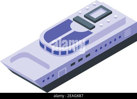 Icône de ferry touristique. Isométrique de l'icône de vecteur touristique de ferry pour la conception de sites Web isolée sur fond blanc Illustration de Vecteur
