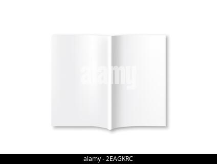 Modèle de maquette de magazine vierge sur fond doré. Illustration vectorielle réaliste. Illustration de Vecteur