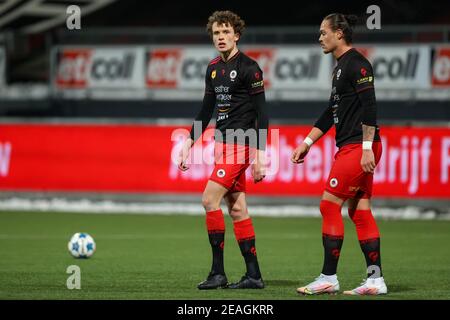 09-02-2021: Voetbal: Excelsior v vitesse: Rotterdam ROTTERDAM, PAYS-BAS - FÉVRIER 9: Tapis Wieffer d'Excelsior, Joel Zverrues d'Excelsior pendant le Th Banque D'Images