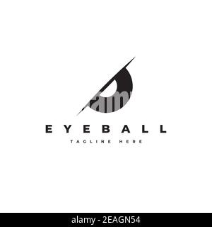 Modèle vectoriel de symbole de conception de logo Eye ball Illustration de Vecteur