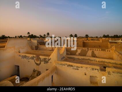 Toits de la vieille ville, Tripolitaine, Ghadames, Libye Banque D'Images
