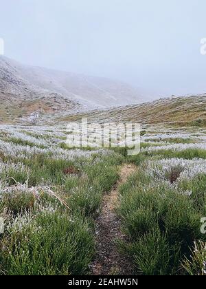 Temps avant l'hiver dans les montagnes Banque D'Images