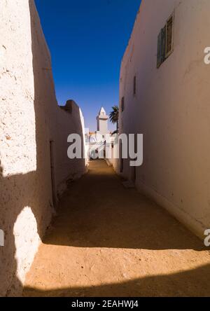 Mosquée Osman dans la rue jarasan, Tripolitaine, Ghadames, Libye Banque D'Images