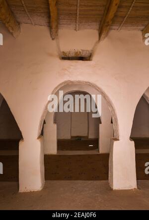 Arches dans une ancienne mosquée, Tripolitaine, Ghadames, Libye Banque D'Images