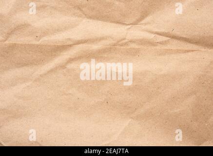 feuille de papier kraft d'emballage marron vide Banque D'Images