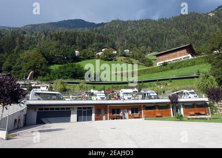 Parking pour les camping-cars Banque D'Images