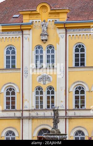 Vieille ville de Bilina, région d'Usti nad Labem, République tchèque Banque D'Images