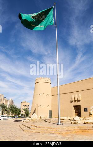 RIYAD, ARABIE SAOUDITE - 24 DÉCEMBRE 2020 : fort de Masmak et aucun touriste en raison des restrictions de corona à Riyad, Arabie Saoudite Banque D'Images