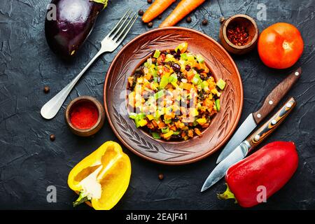 Ragoût de légumes appétissant Banque D'Images