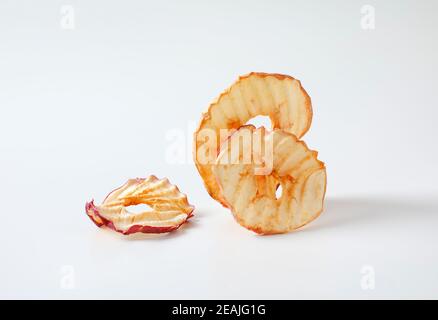 Chips de pommes séchées Banque D'Images