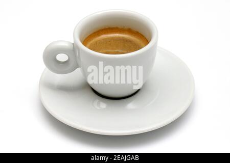 Espresso court dans une petite tasse Banque D'Images