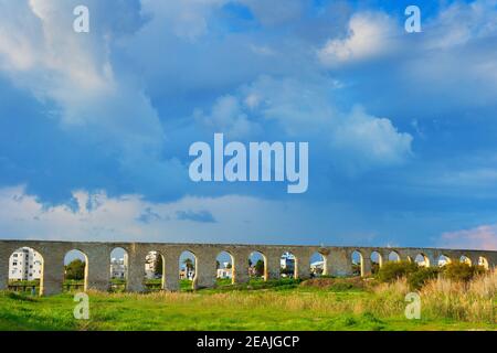 Site Aqueduct de Kamares, Larnaca, Chypre Banque D'Images