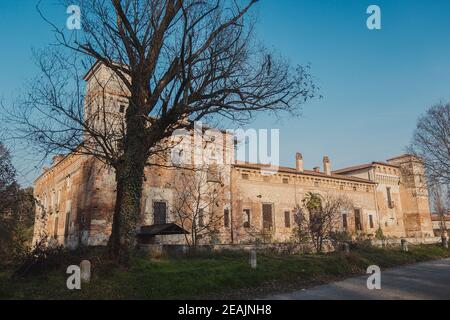 Castello di Padernello, Italie Banque D'Images
