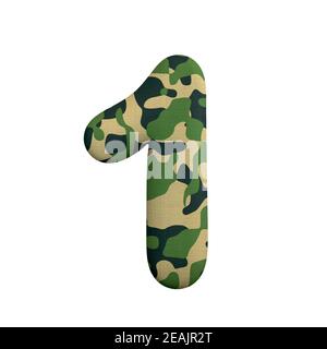 Armée numéro 1 - 3d Camo digit - convient pour l'armée, la guerre ou survalisme sujets liés Banque D'Images