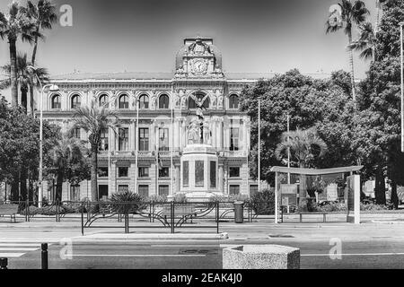 Façade de l'hôtel de ville de Cannes, Côte d'Azur, France Banque D'Images