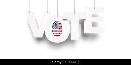 Voter le jour de l'élection aux États-Unis d'Amérique. Banque D'Images