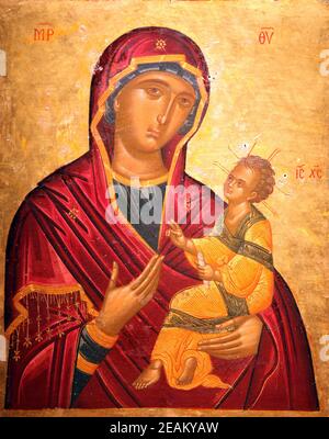 Vierge et l'enfant, Notre Dame des Anges Banque D'Images
