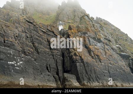 Skellig Michael Lighthouses Banque D'Images