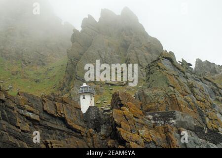 Skellig Michael Lighthouses Banque D'Images