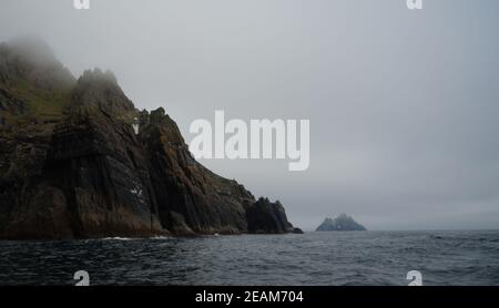 Skellig Michael Lighthouses Banque D'Images