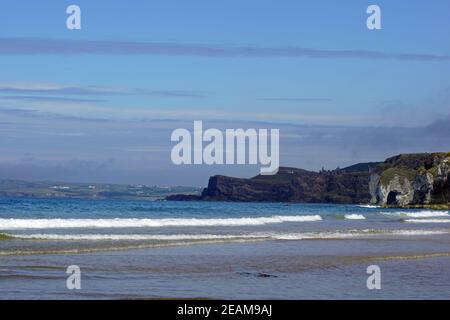 Plage de Whiterocks Portrush Banque D'Images