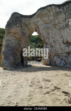 Plage de Whiterocks Portrush Banque D'Images