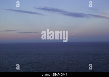 Coucher de soleil sur la colline du phare de Howth BDaily Banque D'Images